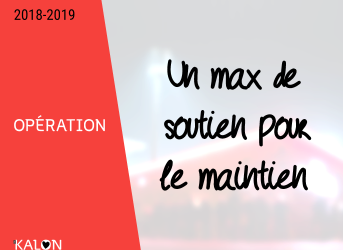 Un max de soutien pour le maintien ✍