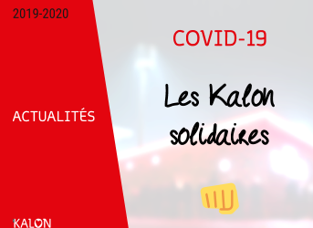 COVID-19 : Les Kalon solidaires 👊