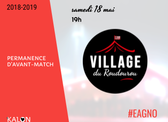 Permanence d’avant-match 🏟️ 18/05/2019